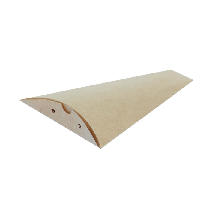 Scatola da crepes triangolare in cartone kraft - H 16 cm - 100 pezzi