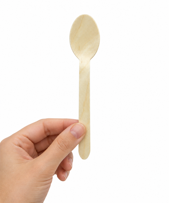 Cucchiaio in legno - H 15,8 cm - 100 pezzi