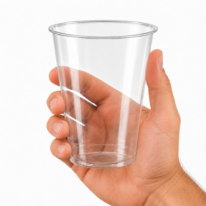Contenitore "Deli" tondo in PET trasparente - 1000 ml - Ø 11,7 cm - H 13,9 cm - 25 pezzi