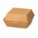 Scatola per hamburger in cartone kraft 130x120mm H70mm
