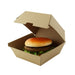 Scatola per hamburger in cartone kraft rinforzato 145x130mm H78mm