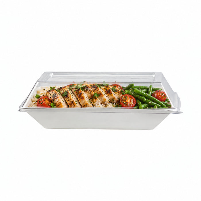 Coperchio per vassoi EcoDesign (PET1) - 18 cm x 13,3 cm x 3 cm - 50 pezzi