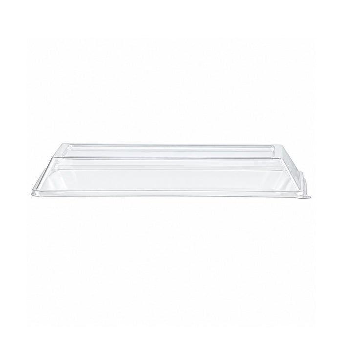Coperchio per vassoi EcoDesign (PET1) - 26,2 cm x 13,2 cm x 3,3 cm - 50 pezzi