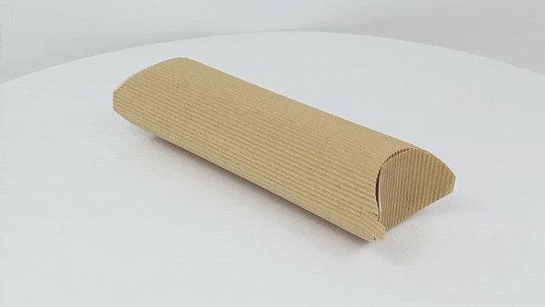 Custodia rettangolare per panino caldo in cartone rinforzato con finestra 240x100mm H58mm