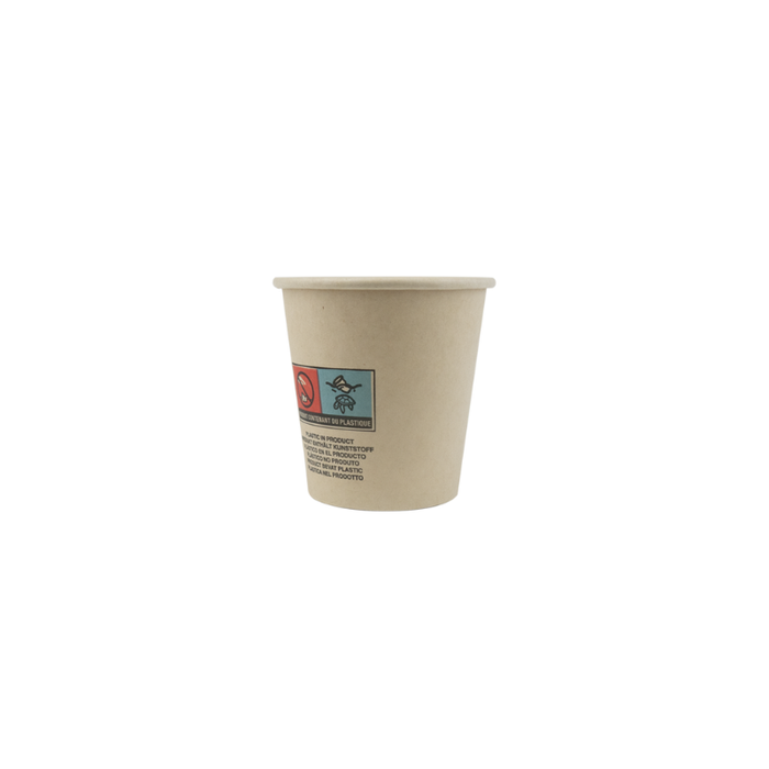 Bicchiere cartone e fibra di bambù (PAP20) - 72 ml - Ø 5,4 cm - H 5,7 cm - 50 pezzi