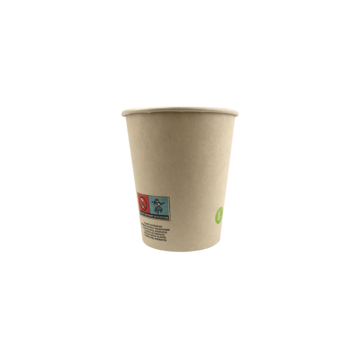 Bicchiere cartone e fibra di bambù (PAP20) - 180 ml - Ø 7,4 cm - H 7,9 cm - 50 pezzi