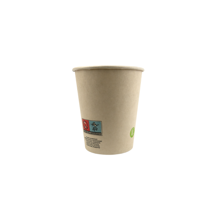 Bicchiere cartone e fibra di bambù (PAP20) - 200 ml - Ø 7 cm - H 9,1 cm - 50 pezzi
