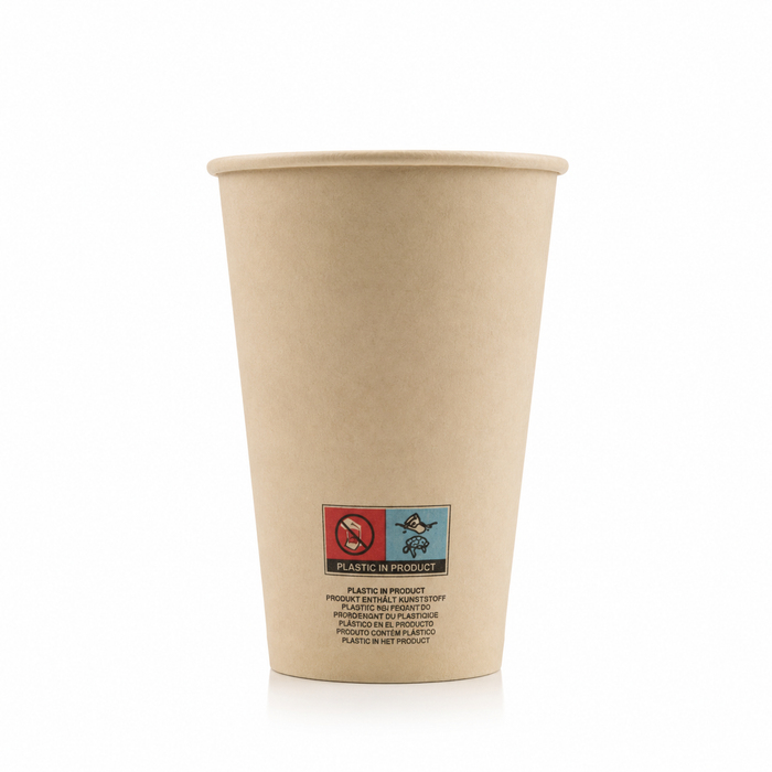 Bicchiere cartone e fibra di bambù (PAP20) - 230 ml - Ø 8 cm - H 9,2 cm - 50 pezzi