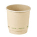 Bicchiere cartone fibra di bambù doppia parete plastic-free (PAP20)  H62mm 120ml