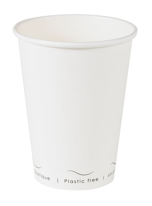 Bicchiere cartone bianco Eden plastic-free (PAP20) - 350 ml - Ø 9 cm - H 11 cm - 50 pezzi