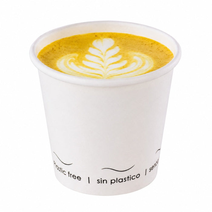 Bicchiere cartone bianco Eden plastic-free (PAP20)  H57mm 72ml