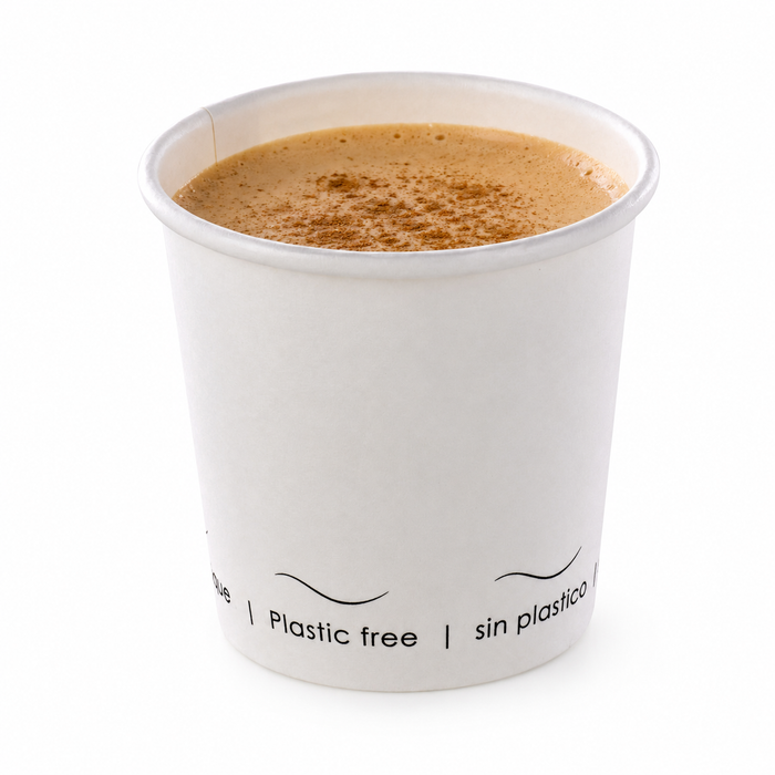Bicchiere cartone bianco Eden plastic-free (PAP20) - 90 ml - Ø 6,2 cm - H 6 cm - 50 pezzi