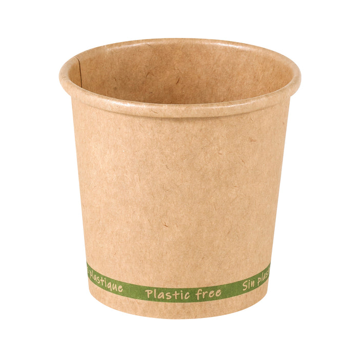 Bicchiere cartone kraft ZEN plastic-free (PAP20) - 90 ml - Ø 6,2 cm - H 6 cm - 50 pezzi