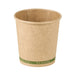 Bicchiere cartone kraft ZEN plastic-free (PAP20)  H62mm 120ml