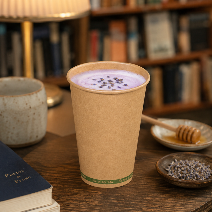 Bicchiere cartone kraft ZEN plastic-free (PAP20) - 200 ml - Ø 7 cm - H 9,2 cm - 50 pezzi