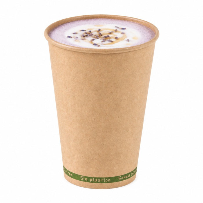 Bicchiere cartone kraft ZEN plastic-free (PAP20)  H91mm 200ml