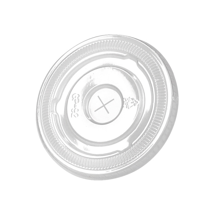 Coperchio in PET con foro a X (PET1) - Ø 7,8 cm - H 0,6 cm - 100 pezzi