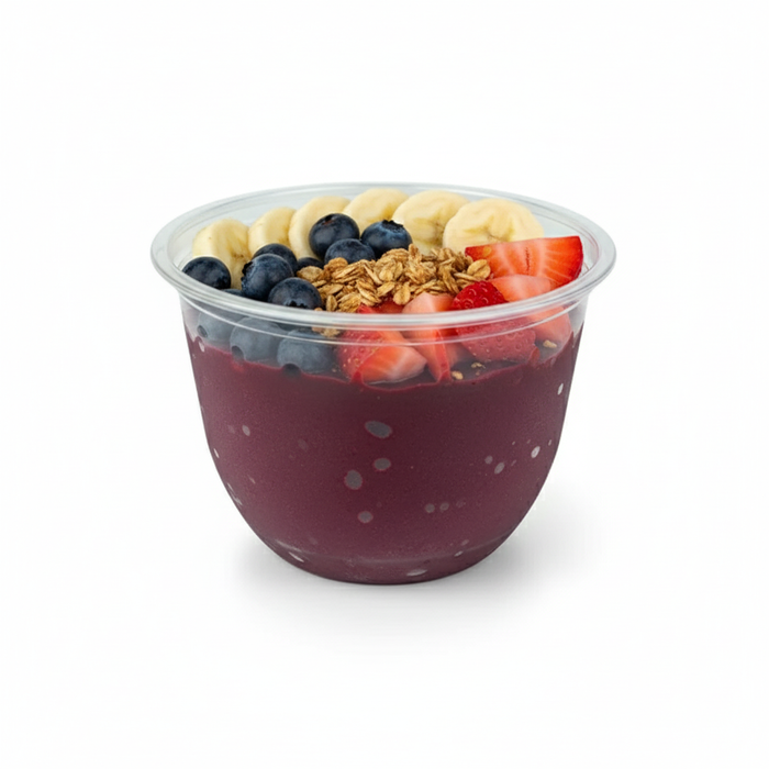 Bicchiere PET per dessert - 230 ml - Ø 9,5 cm - H 5,2 cm - 50 pezzi