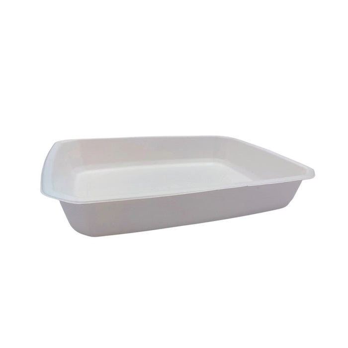 Vaschetta sigillabile in polpa di canna da zucchero 1/2 325x265mm H52mm 3000ml