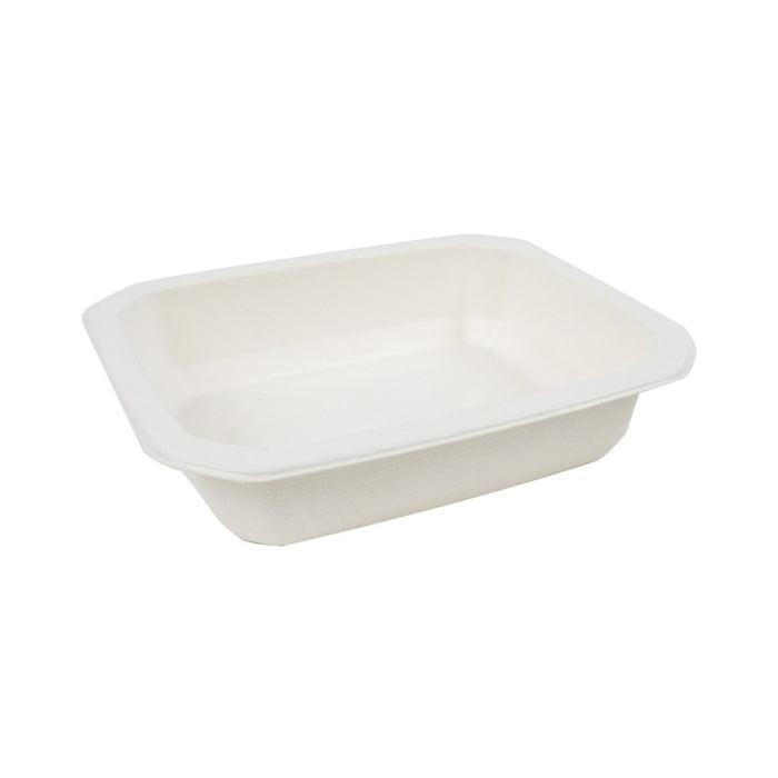 Vaschetta sigillabile in polpa di canna da zucchero 1/8 160x130mm H36mm 465ml
