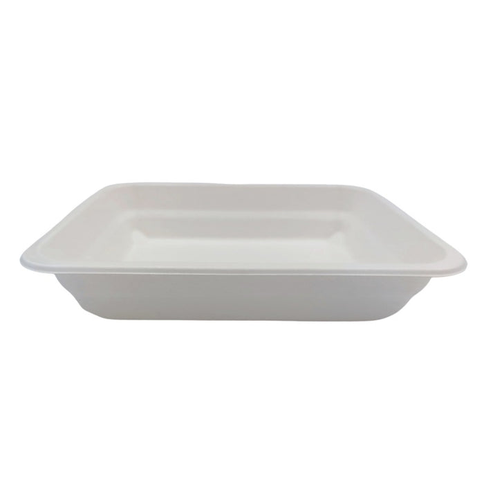 Vaschetta in polpa termosaldabile 2 scomparti (PAP21) 227x178mm H45mm 1060ml