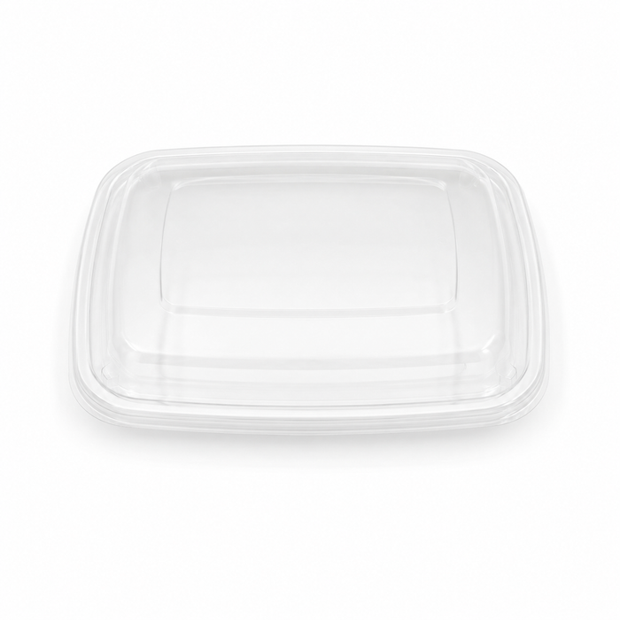 Coperchio in PET per vassoio in polpa (PET1) - 18,1 cm x 16,7 cm x 0,9 cm - 50 pezzi