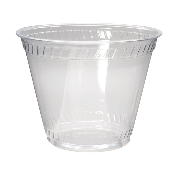 Coppa da dessert in PLA trasparente - 270 ml - Ø 9,2 cm - H 7,2 cm - 50 pezzi