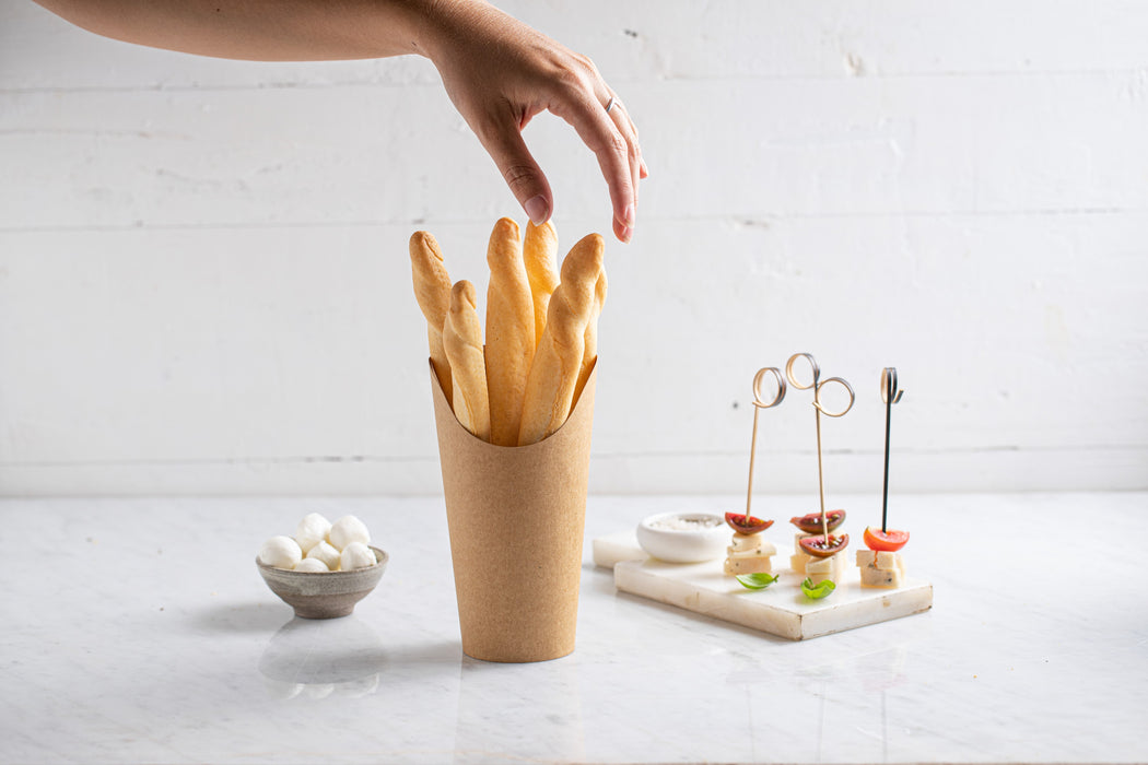Bicchiere da snack in cartone bianco - Ø 5 cm - H 7,9 cm - 50 pezzi