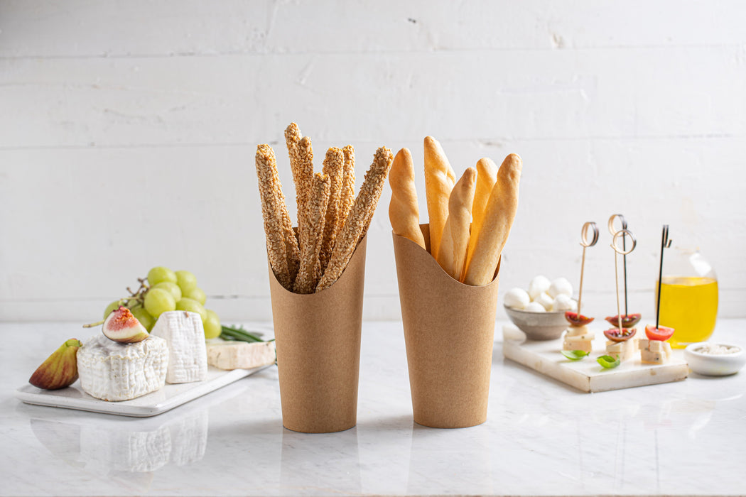 Bicchiere da snack in cartone bianco - Ø 5 cm - H 7,9 cm - 50 pezzi