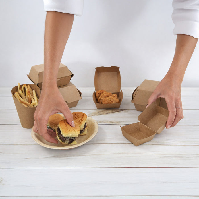 Bicchiere da snack in cartone kraft - Ø 8 cm - H 9,8 cm - 50 pezzi