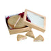 Scatola "Kray" in cartone kraft con coperchio a finestra 155x155mm H50mm 950ml