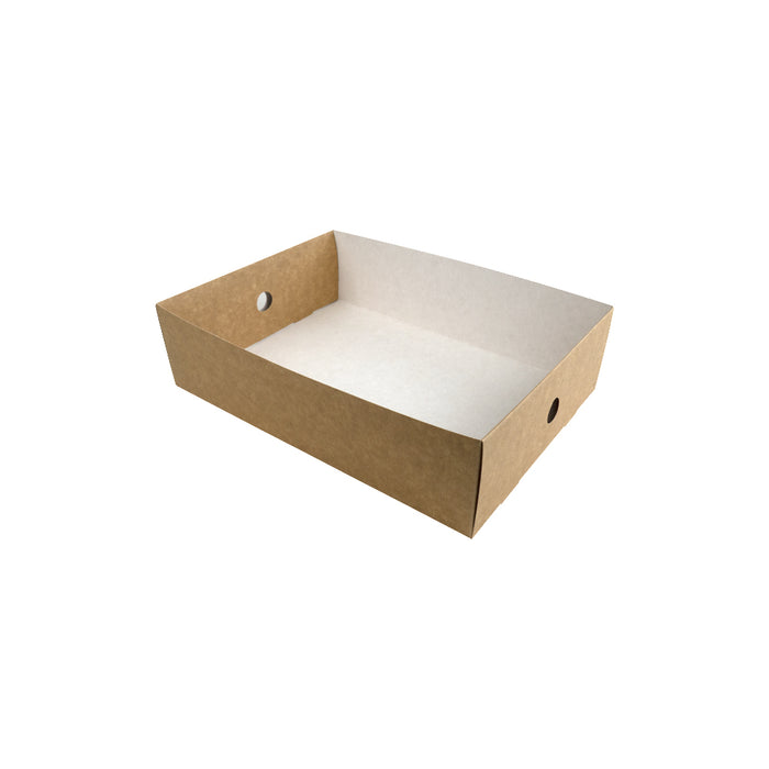 Vassoio kraft per KTray (PAP21) - 30,5 cm x 22 cm x 8,2 cm - 100 pezzi