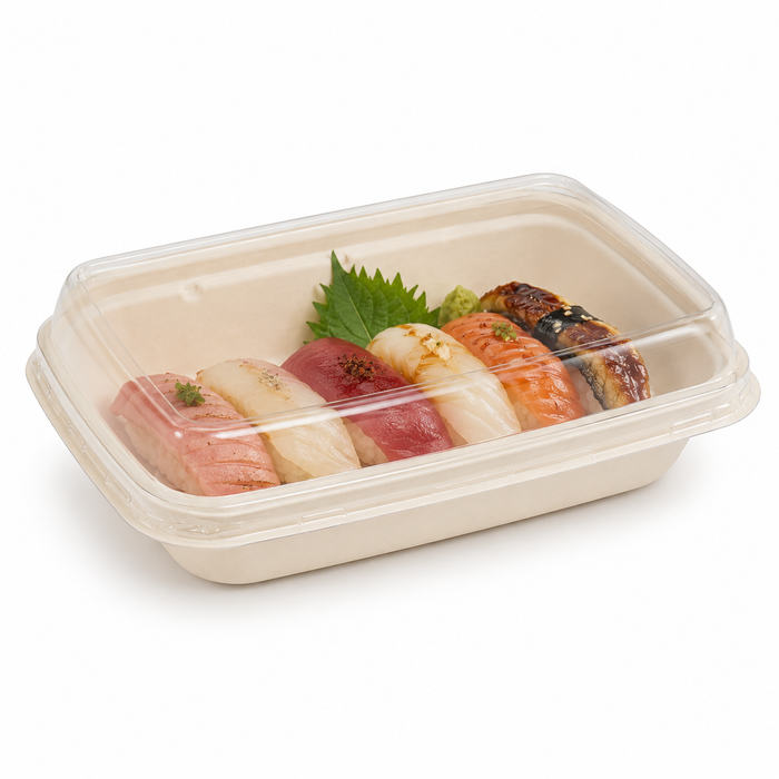 Coperchio in PET trasparente (PET1) - 17 cm x 22,5 cm x 2,7 cm - 50 pezzi