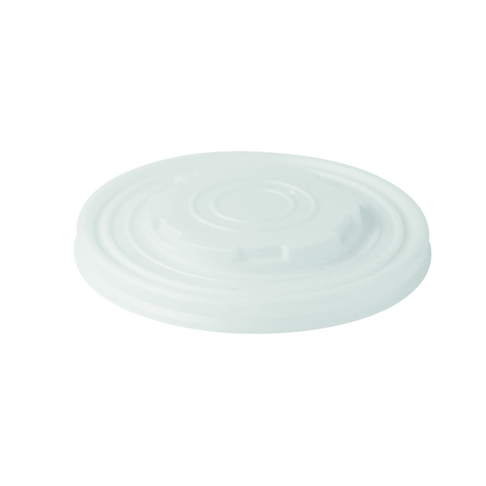 Coperchio bianco in CPLA - Ø 11,5 cm - H 1 cm - 50 pezzi