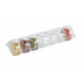 Inserto in PET trasparente per 7 macarons con chiusura clip 213x62mm H23mm