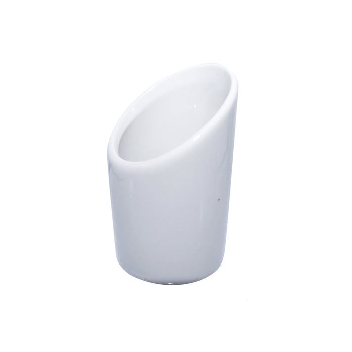 Coppetta in porcellana bianca - Ø 5 cm - H 8 cm - 4 pezzi