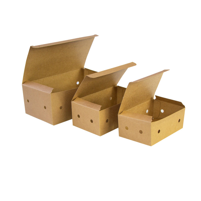 Scatola Kraft 9 pepite - 14 cm x 7,8 cm x 5,3 cm - 50 pezzi