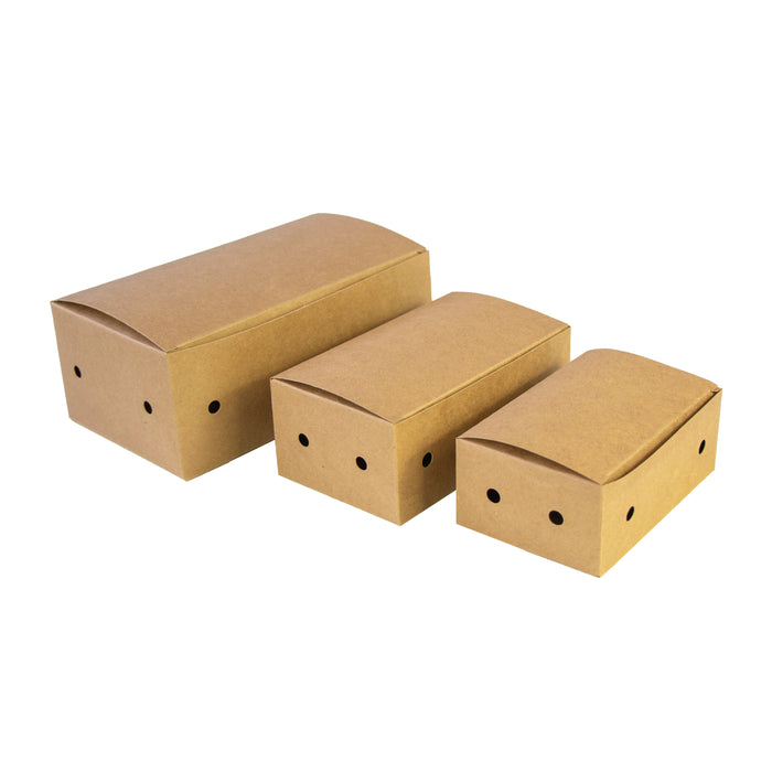 Scatola Kraft 9 pepite - 14 cm x 7,8 cm x 5,3 cm - 50 pezzi