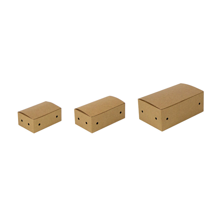 Scatola Kraft XL per Nuggets - 18 cm x 10,5 cm x 7 cm - 50 pezzi