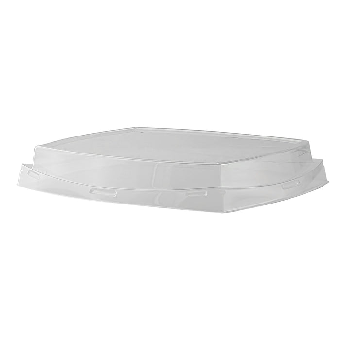 Coperchio in PET per contenitore da pollo (PAP21) - 22,5 cm x 18 cm x 3,7 cm - 20 pezzi