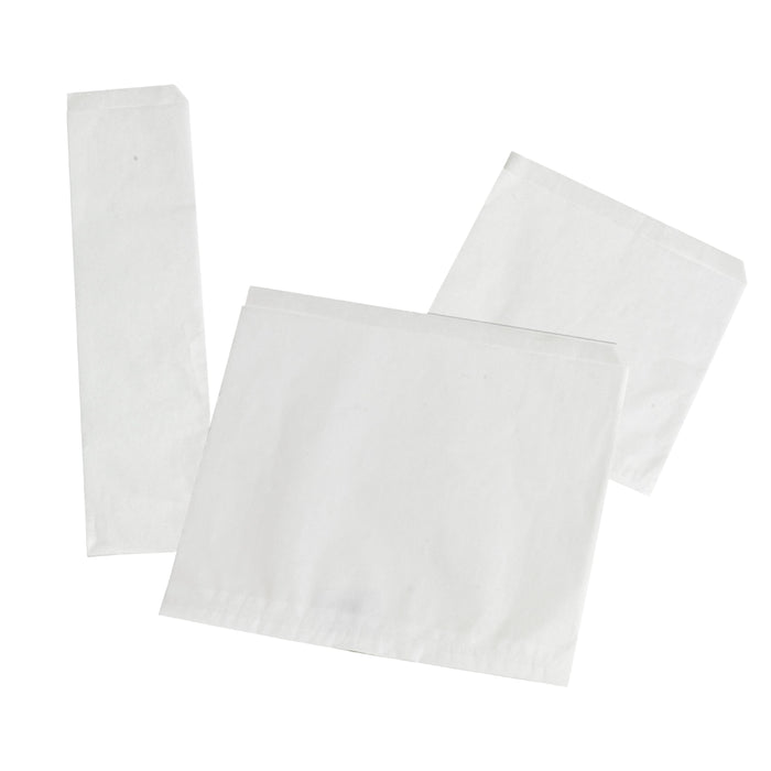 Sacchetto in carta antiunto aperto su due lati (PAP20) - 11 cm x 11 cm - 1000 pezzi