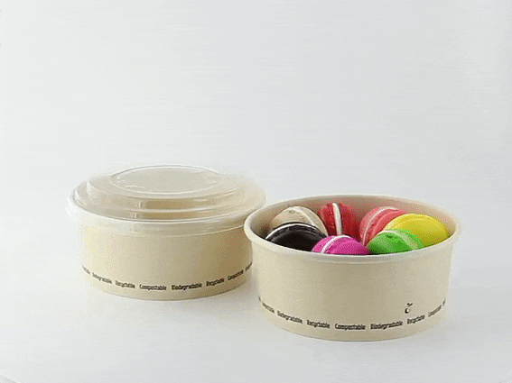 Insalatiera "Buckaty" multiuso, tonda in cartone e fibra di bambù  H60mm 750ml