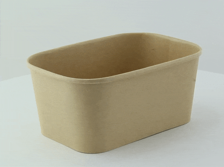 Vaschetta "Recaty" in cartone kraft rigido 170x120mm H75mm 1000ml