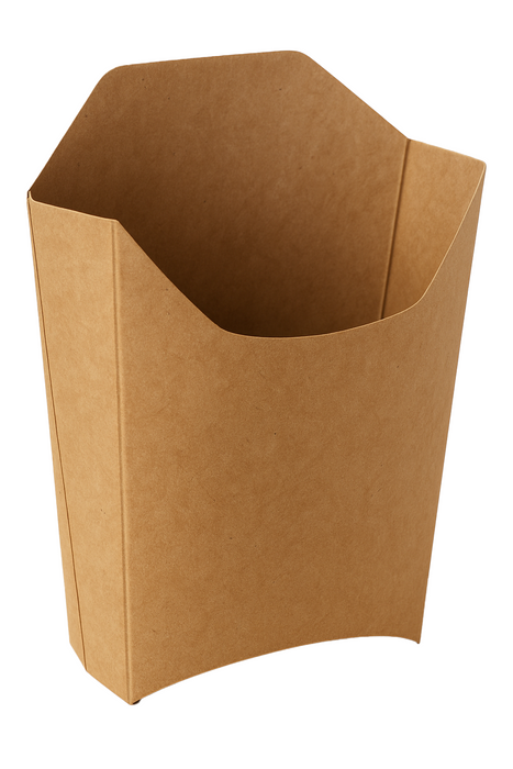 Tasca per patatine fritte in cartone kraft  115x90mm H110mm