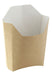 Tasca per patatine fritte in cartone kraft  115x90mm H110mm