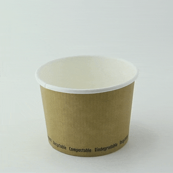 Contenitore da zuppa "Nature" biodegradabile  H80mm 450ml