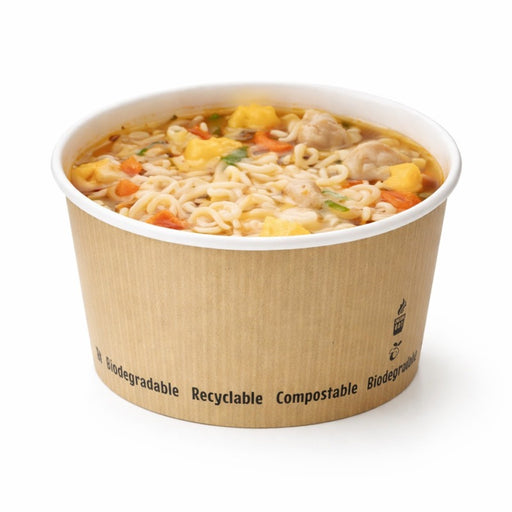 Contenitore da zuppa "Nature" biodegradabile  H80mm 450ml