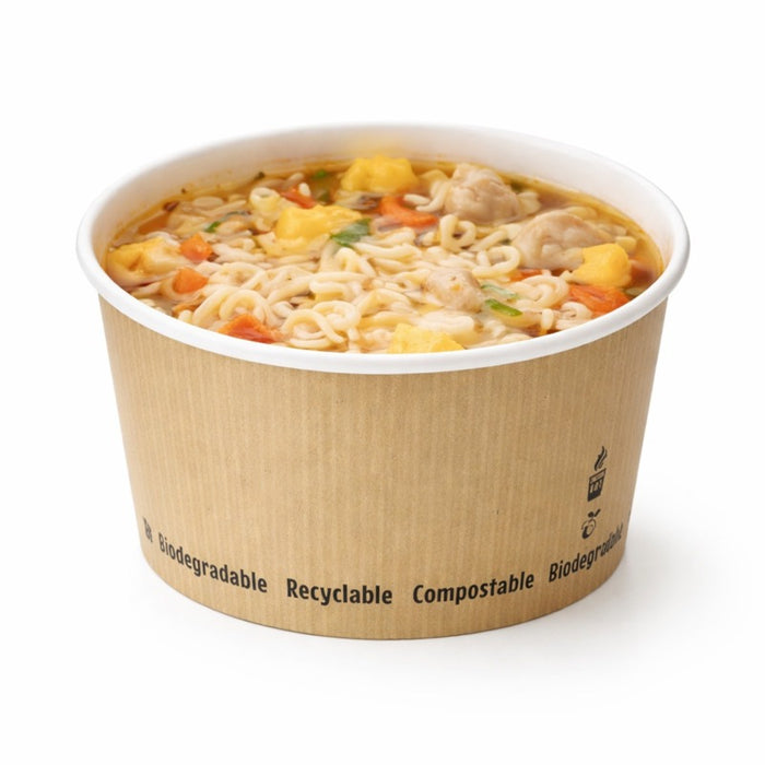 Contenitore da zuppa "Nature" biodegradabile  H80mm 450ml