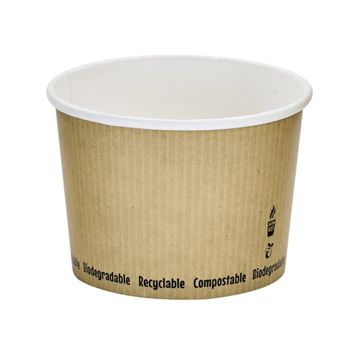 Contenitore da zuppa "Nature" biodegradabile  H80mm 450ml