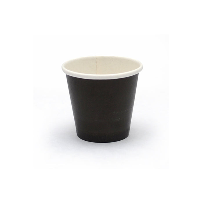 Contenitore in cartone nero per alimenti caldi e freddi - 45 ml - Ø 4,6 cm - H 4 cm - 50 pezzi
